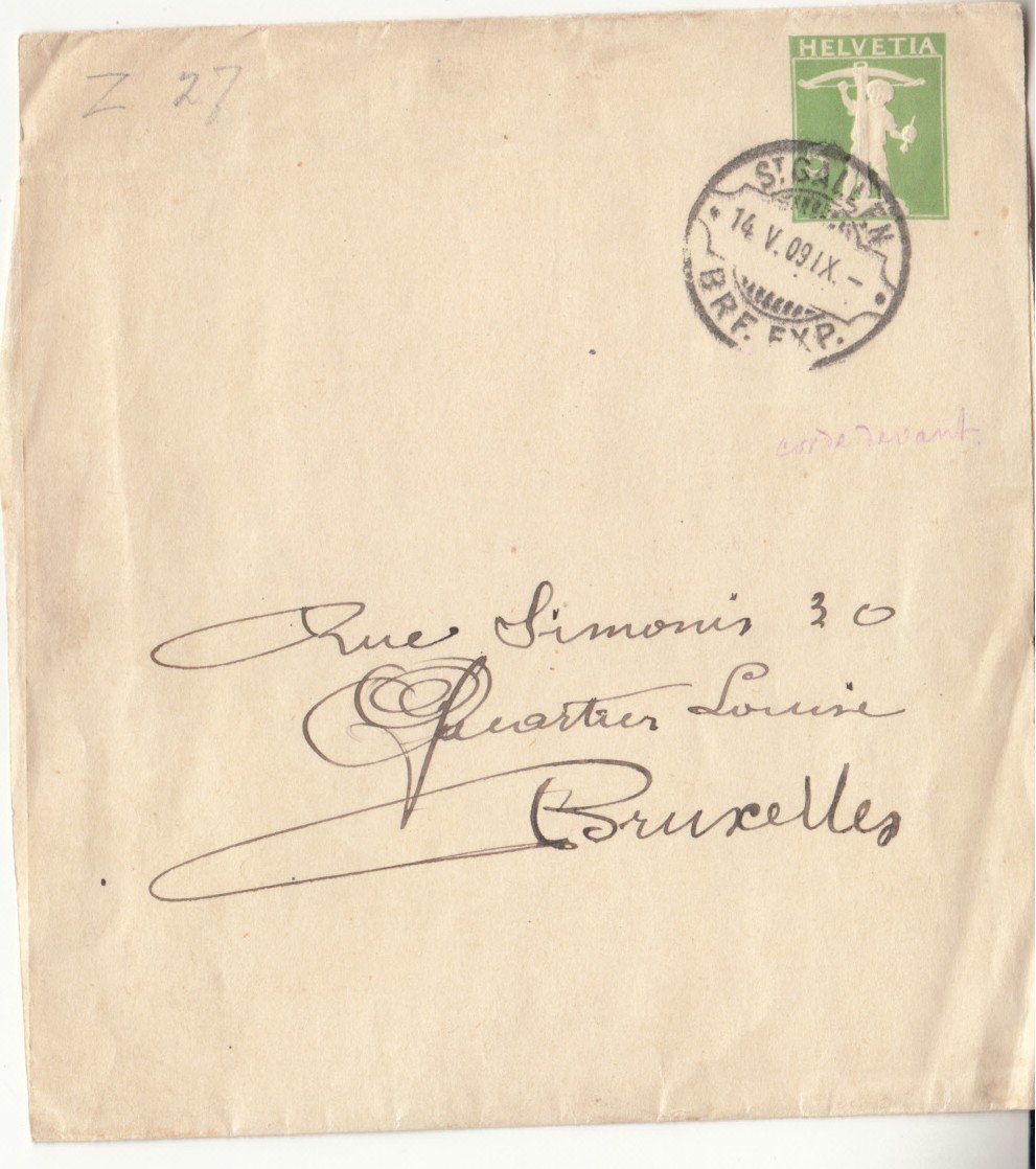 Tutti i francobolli: SGK SB 032 mit Rasierklingstempel St. Gallen – Usato da Bürglen TG venduto da StampGraf