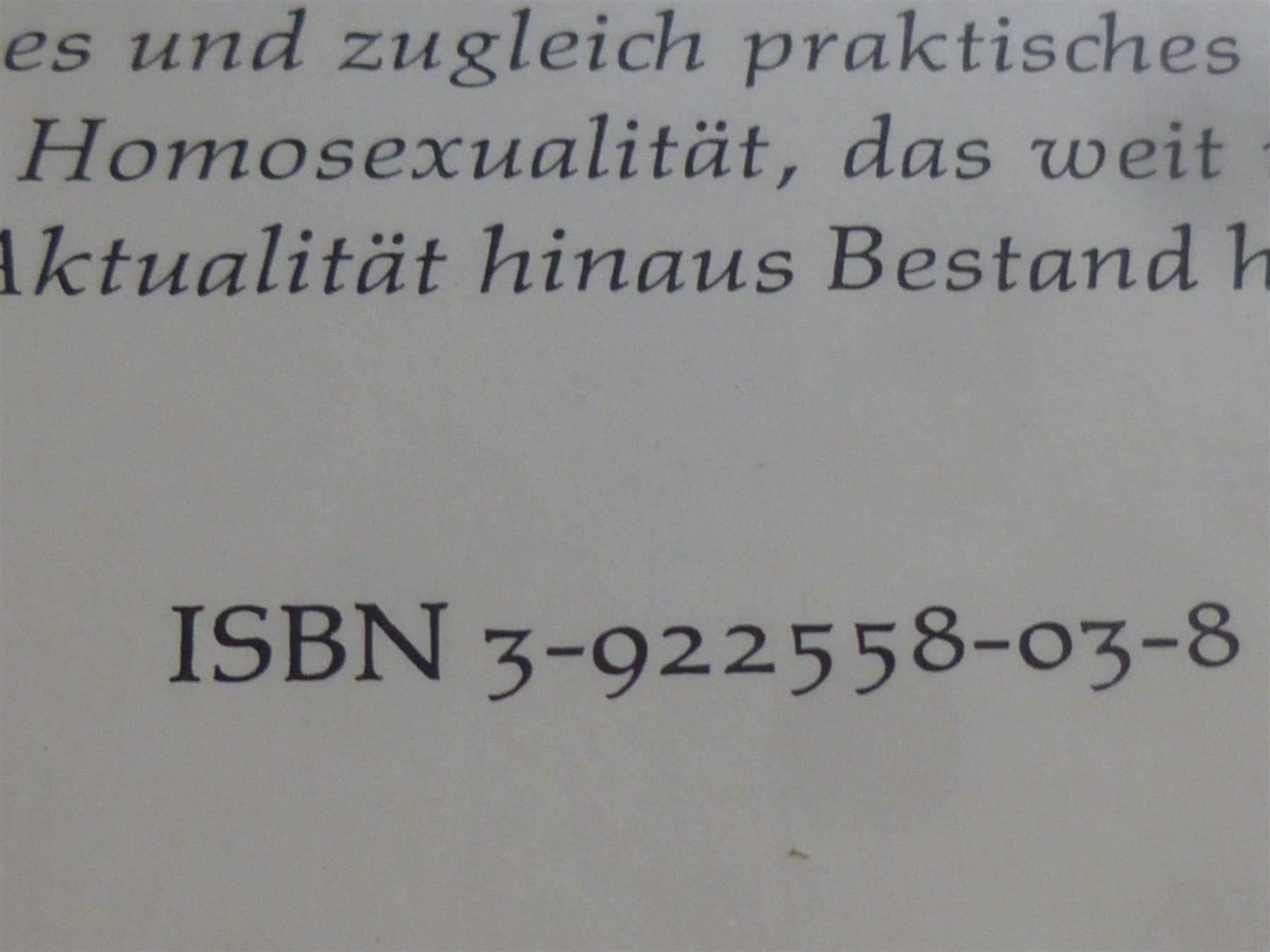 Libri: Ueber die lesbische Liebe – Usato da Hinwil venduto da Glasperlen 3