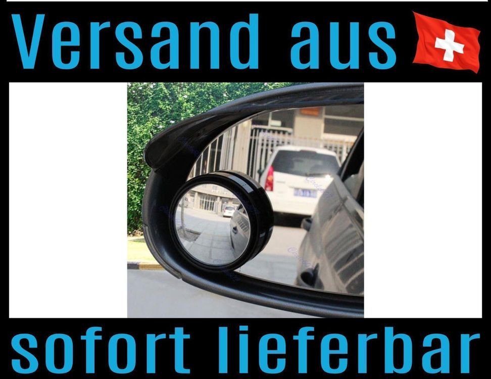 Auto Side View Zusatzspiegel Toter Winkel Spiegel Rückwärts Schwarz