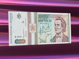 *** Note Nr. 100 *** Romania 1993 - Rumänien - 1000 Lei UNC