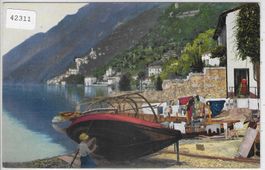 Lago di Lugano - San Mamette e Albogasio - Litho