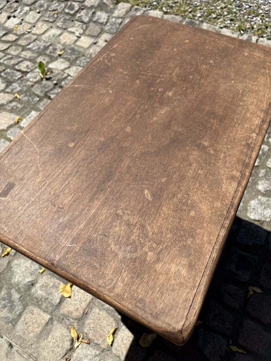 Tavoli: Vintage Wooden Side Table with Twisted Legs – Usato da Mettmenstetten venduto da Coucou1512 2