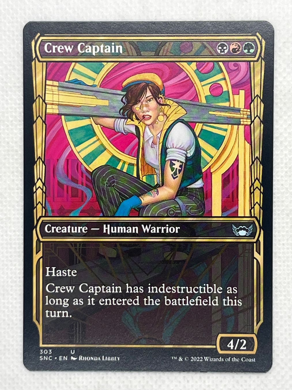 Magic The Gathering Sammelbilder & Trading cards: MTG Crew Captain SNC 303 Showcase Uncommon Englisch – Gebraucht aus Hinterkappelen von Kim1992