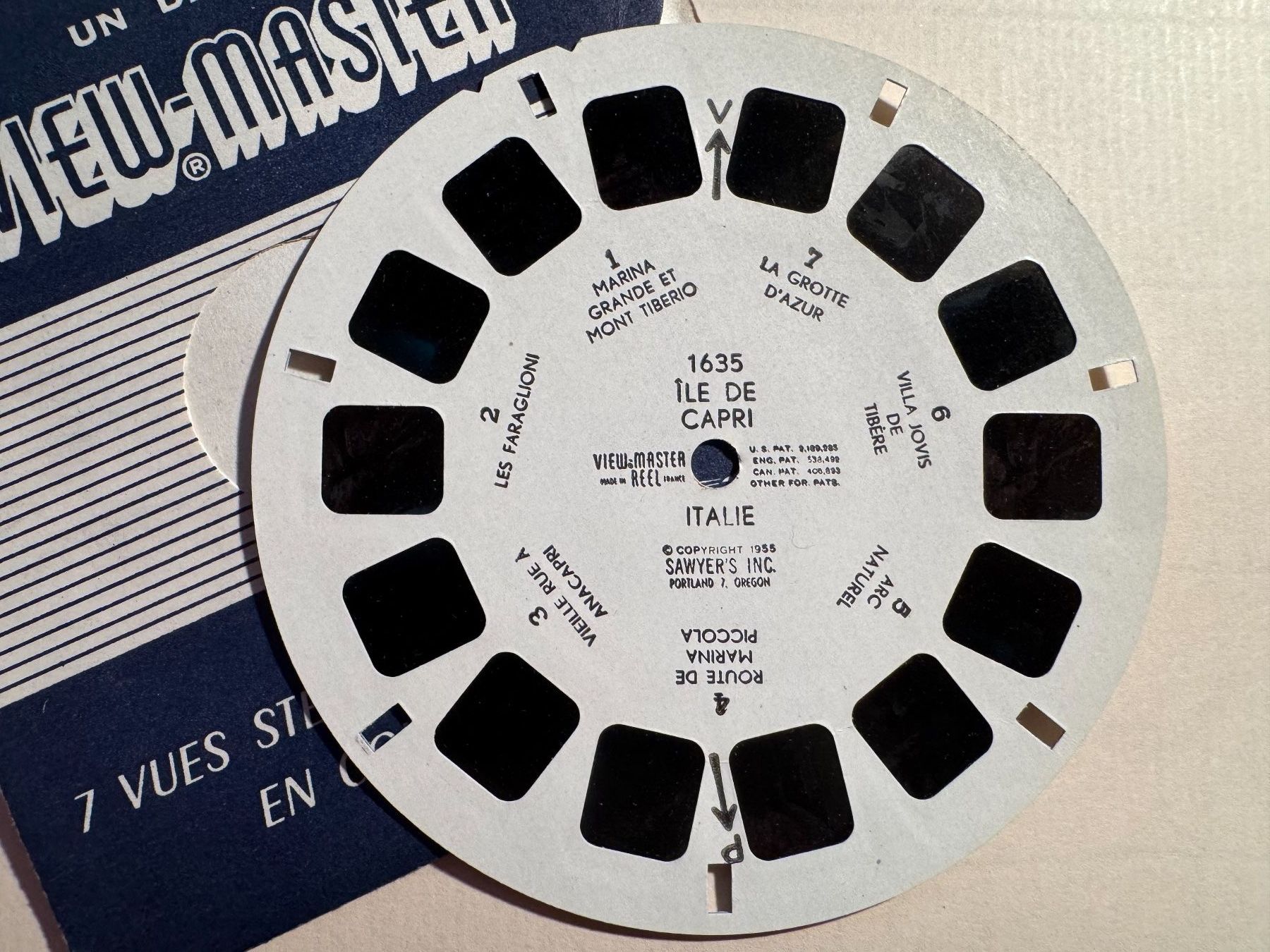 View-master Spielzeuge: View-Master 3D: Nr. 1635 ILE DE CAPRI - ITALIE – Gebraucht aus Tegerfelden von siebenmacky 2