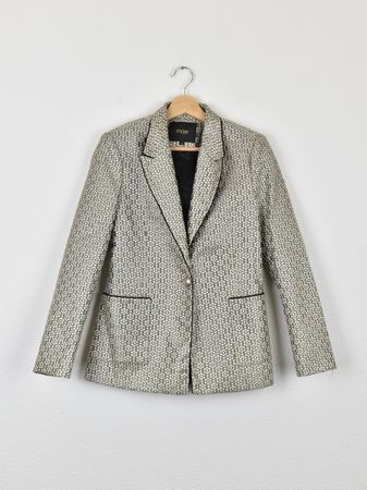 Maje Blazer, gold gemustert, Gr.34 (36), neuwertig