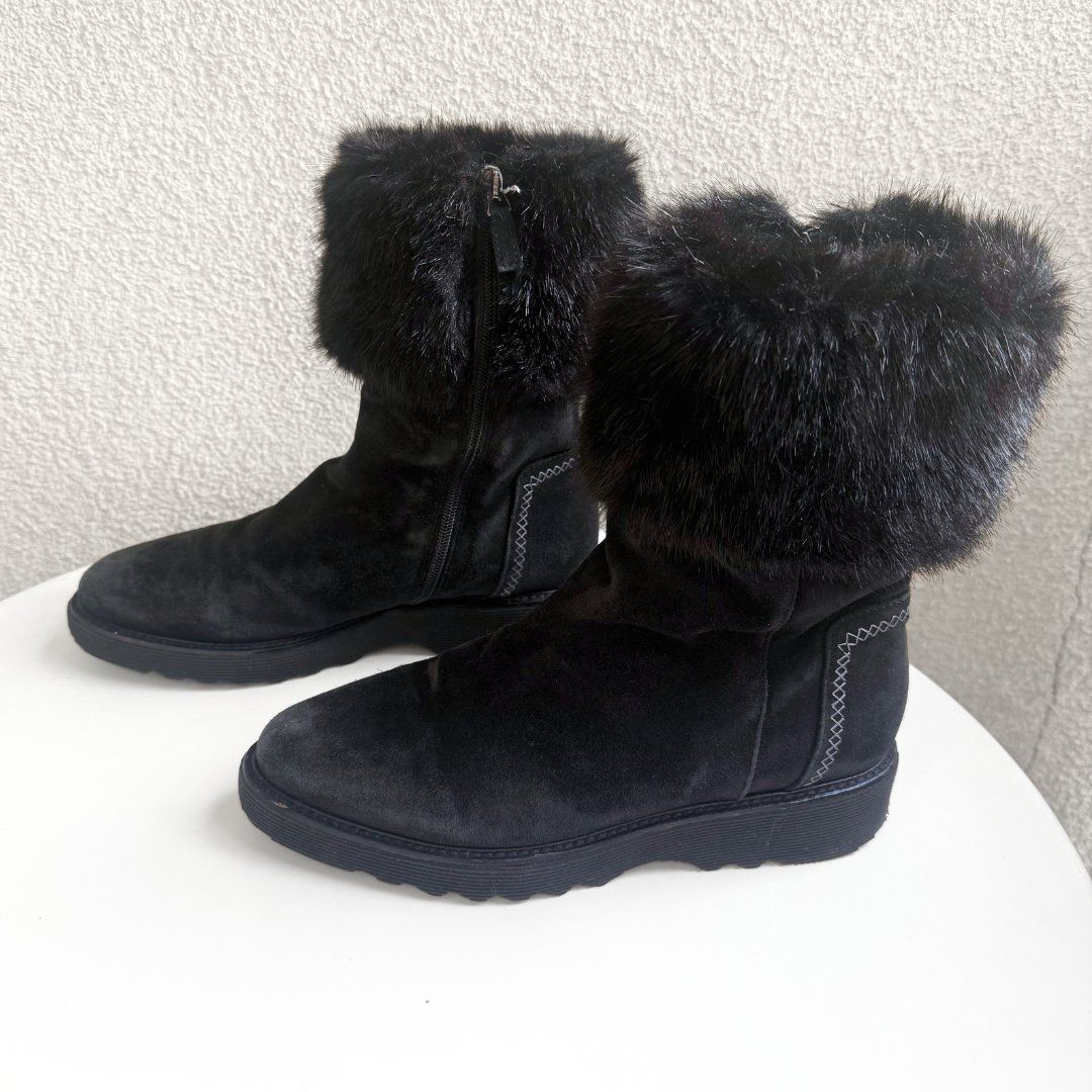 Scarpe da donna: AQUATALIA Bottes Noires Fourrées - Taille 39 – Usato da Vevey venduto da secondlifevevey
