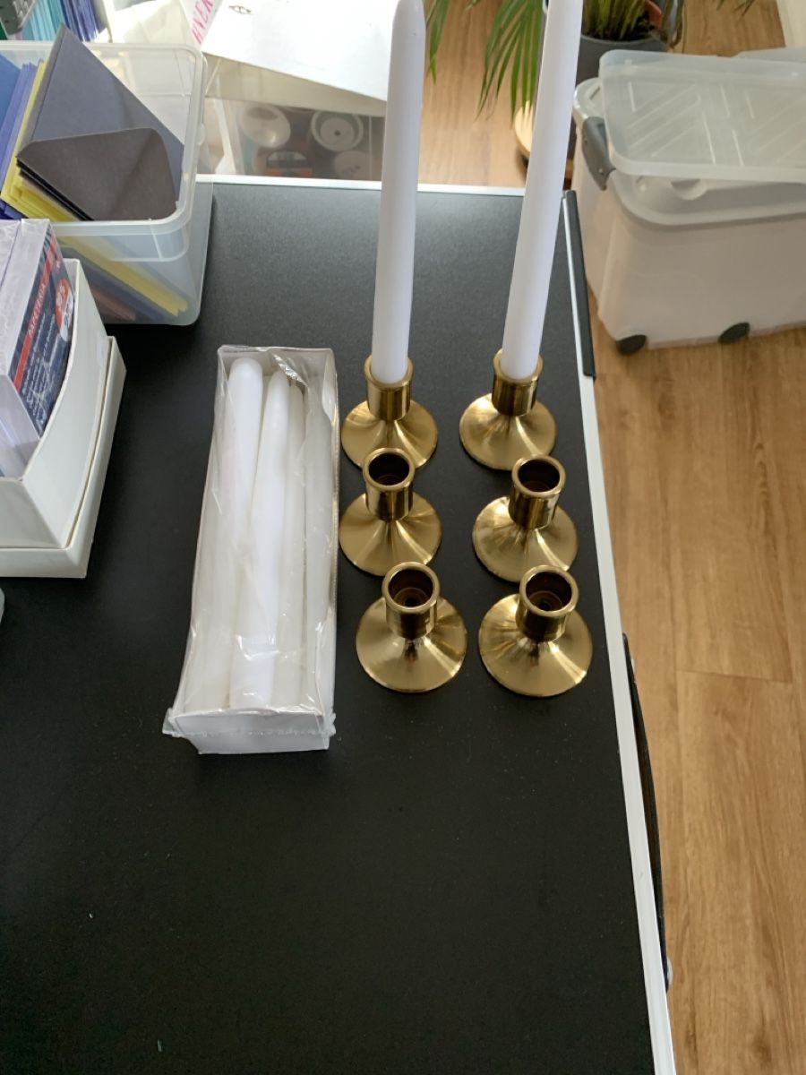 Kerzenständer: 6x Kerzenständer Gold – Neu und originalverpackt aus Amriswil von SCHLOSSGEISTLI 1
