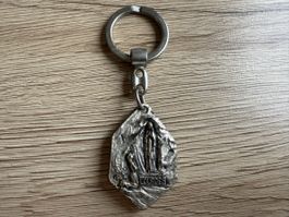 Vintage Lourdes Schlüsselanhänger / Pilger Souvenir Metall