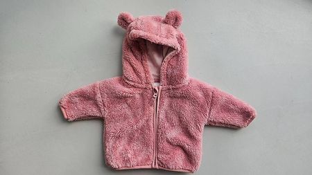 Teddy-Jacke Pink Grösse 56-62