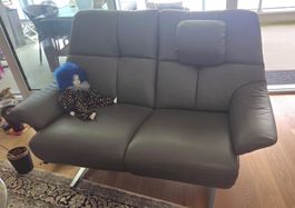 2er Sofa, echt Leder