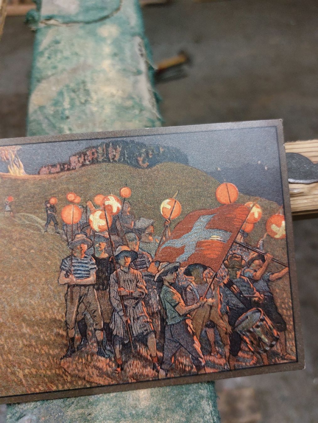 Cartoline postali: Postkarte Bundesfeier 1912 – Usato da Ganterschwil venduto da HeidiuPeter 1