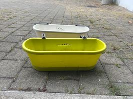 8x Elho Corsica Easy Balcony Balkonkasten 60cm mit Halter