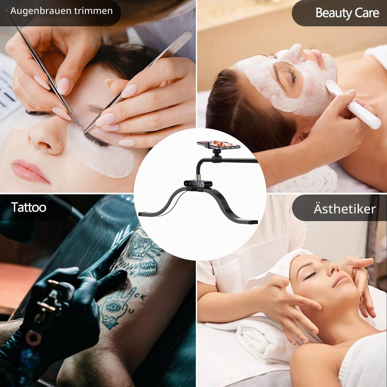 Lampade: Wimpern Lampe LED Beauty Licht mit Handyhalter dimmbar – Nuovo e nell'imballaggio originale da Zürich venduto da jasminleut 4