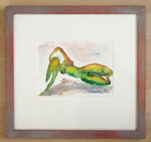 Aquarell: Frau