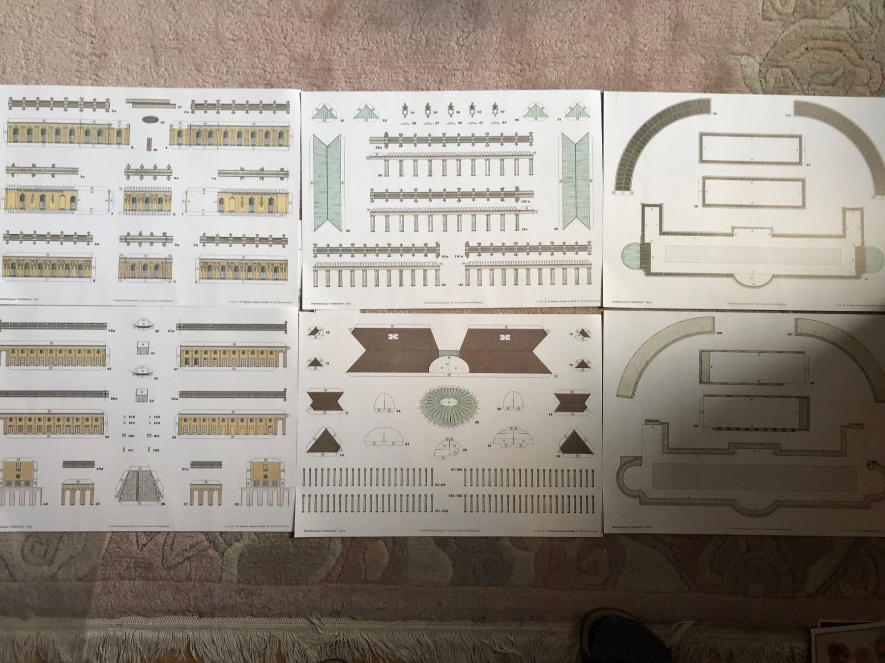 Kit bricolage: Kartonmodell Schloss Sanssouci, Potsdam – Nuovo e nell'imballaggio originale da Zürich venduto da dsviel 1