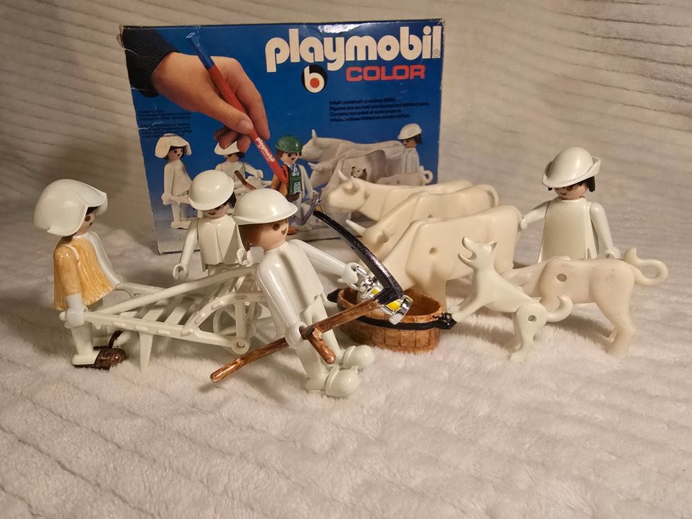 Lot de figurines Playmobil vintage des années 1970 - figurines Playmobil vintage rares de différents ensembles - nostalgie - France