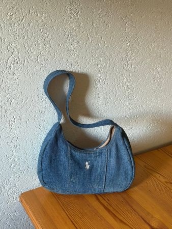 Custom Made Ralph Lauren Denim Schultertasche – Einzelstück