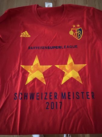 FC Basel T-Shirt Schweizer Meister 2017 Grösse XL