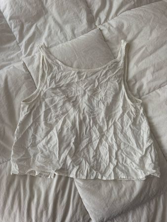 Débardeur Brandy Melville blanc taille unique