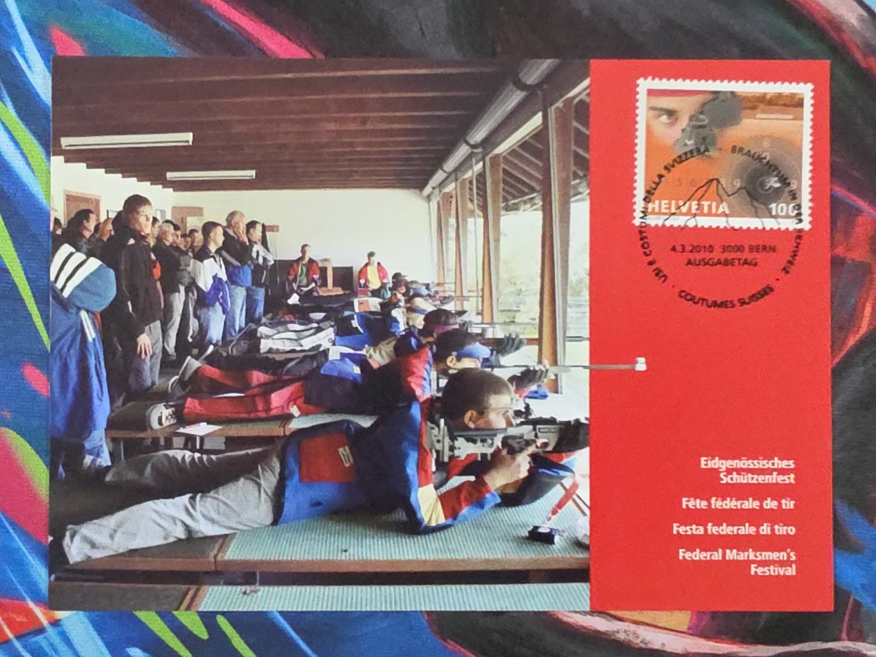Cartoline postali: CL26 Carte Postale + Timbre Suisse 2010 – Usato da Cousset venduto da Patrick_Collections