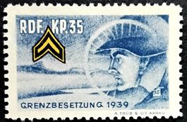 Soldatenmarke 2.WK, Radfahrer Kp 35, chamois, Wi Rdf 55
