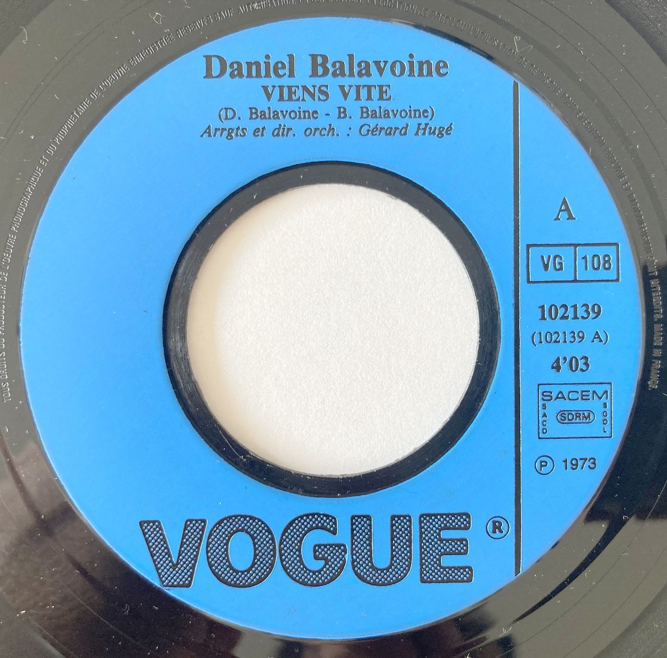 Vinyles: DANIEL BALAVOINE - VIENS VITE – D'occasion à Bottens par hotter-than-hell 2