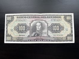 Billet Équateur 🇪🇨 1986