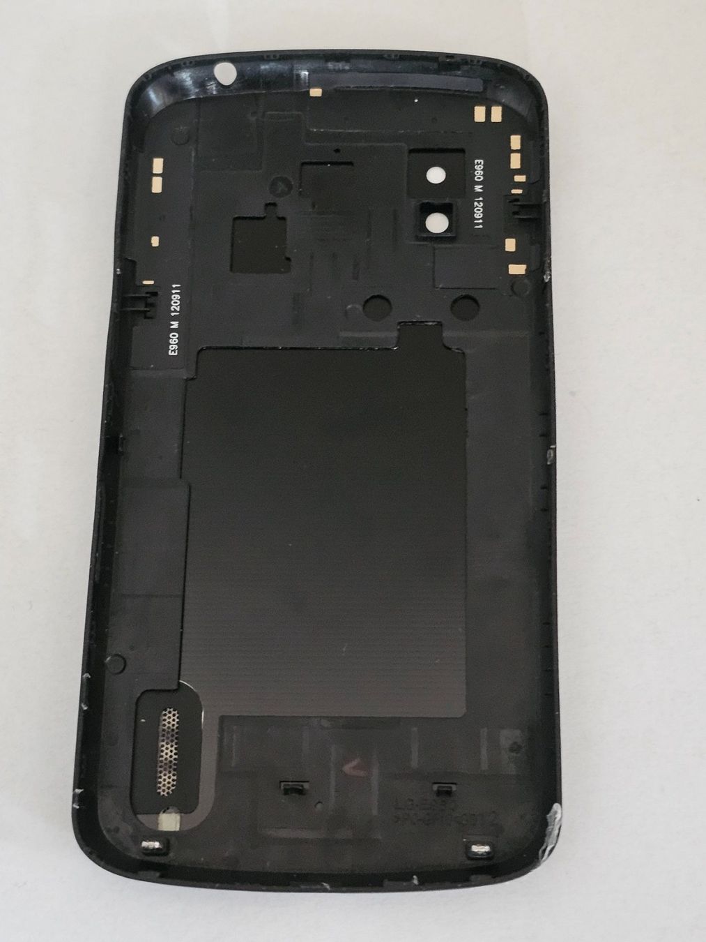 LG Telefoni cellulari / Smartphones: Back cover Nexus 4 Black – Nuovo e nell'imballaggio originale da Yvonand venduto da Li_poch 1