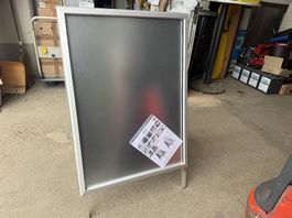 neuer Kundenstopper, Format A1, beidseitig nutzbar