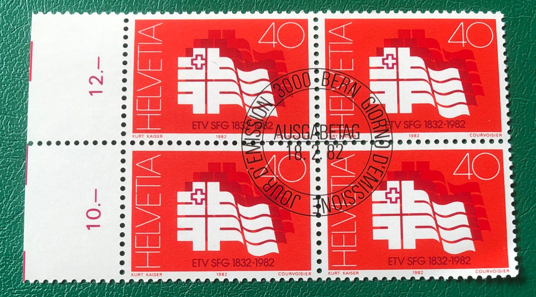Tutti i francobolli: 4 er Block Nr. 664 mit ETStempel Bern – Usato da Aarau venduto da Billa007
