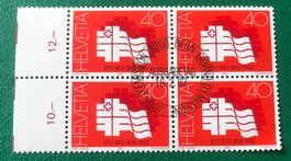 4 er Block Nr. 664 mit ETStempel Bern