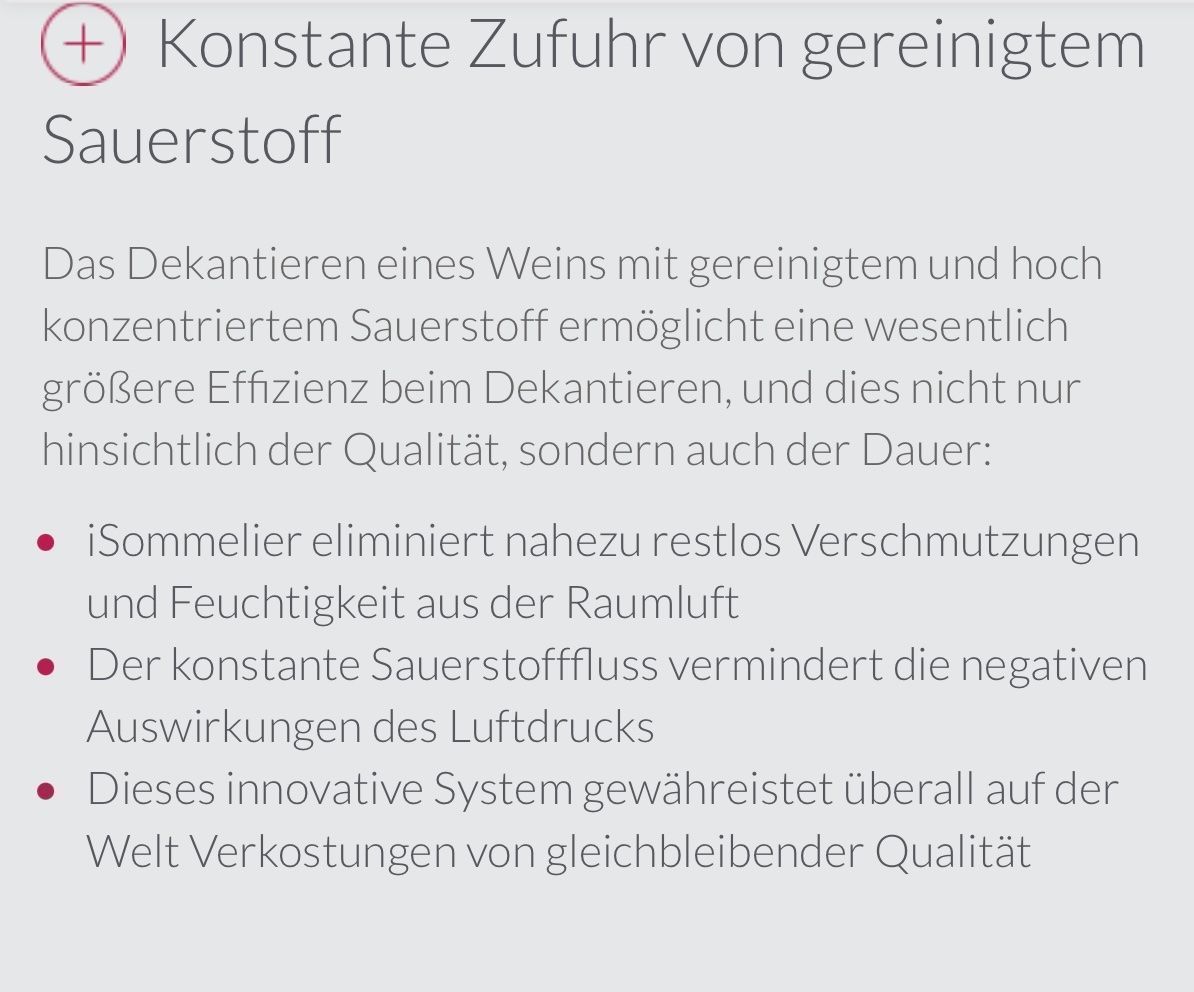 Caraffe: iFavine Dekantierkaraffe iSommelier Pro – Nuovo e nell'imballaggio originale da Allschwil venduto da chris.cox 6