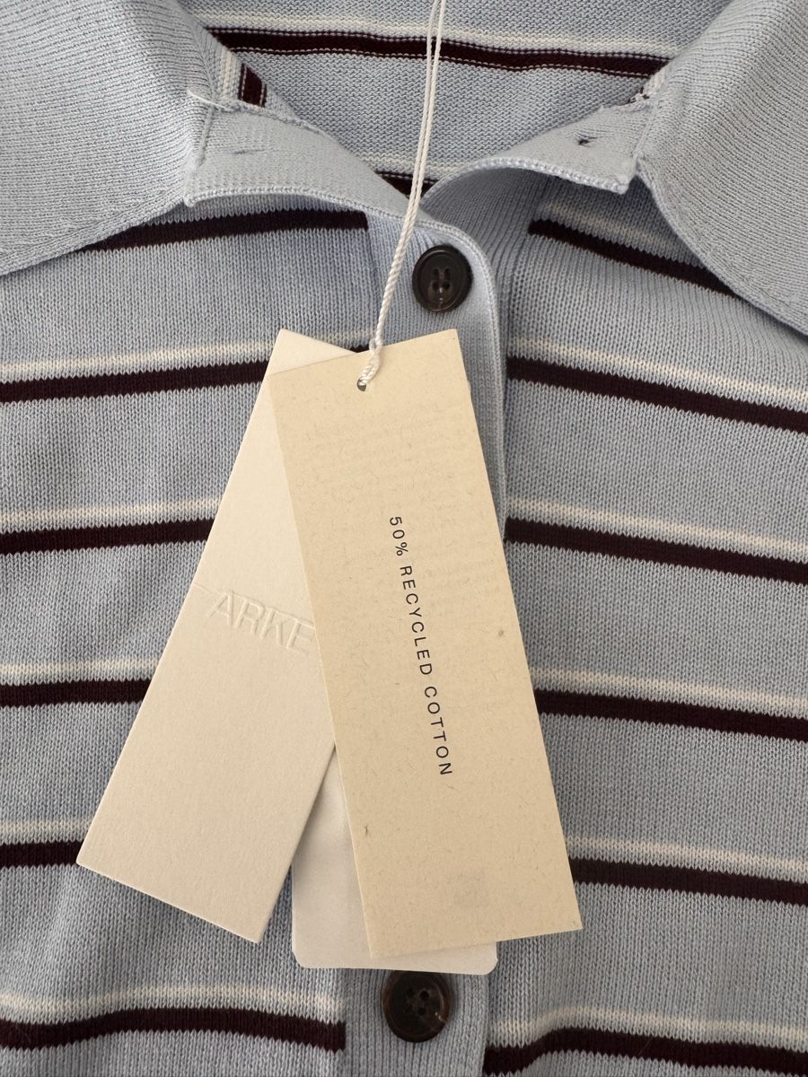 Arket Maglioni & Felpe: Arket Strick Polo gestreift hellblau Grösse M neu – Nuovo e nell'imballaggio originale da Tafers venduto da Sarah304 1
