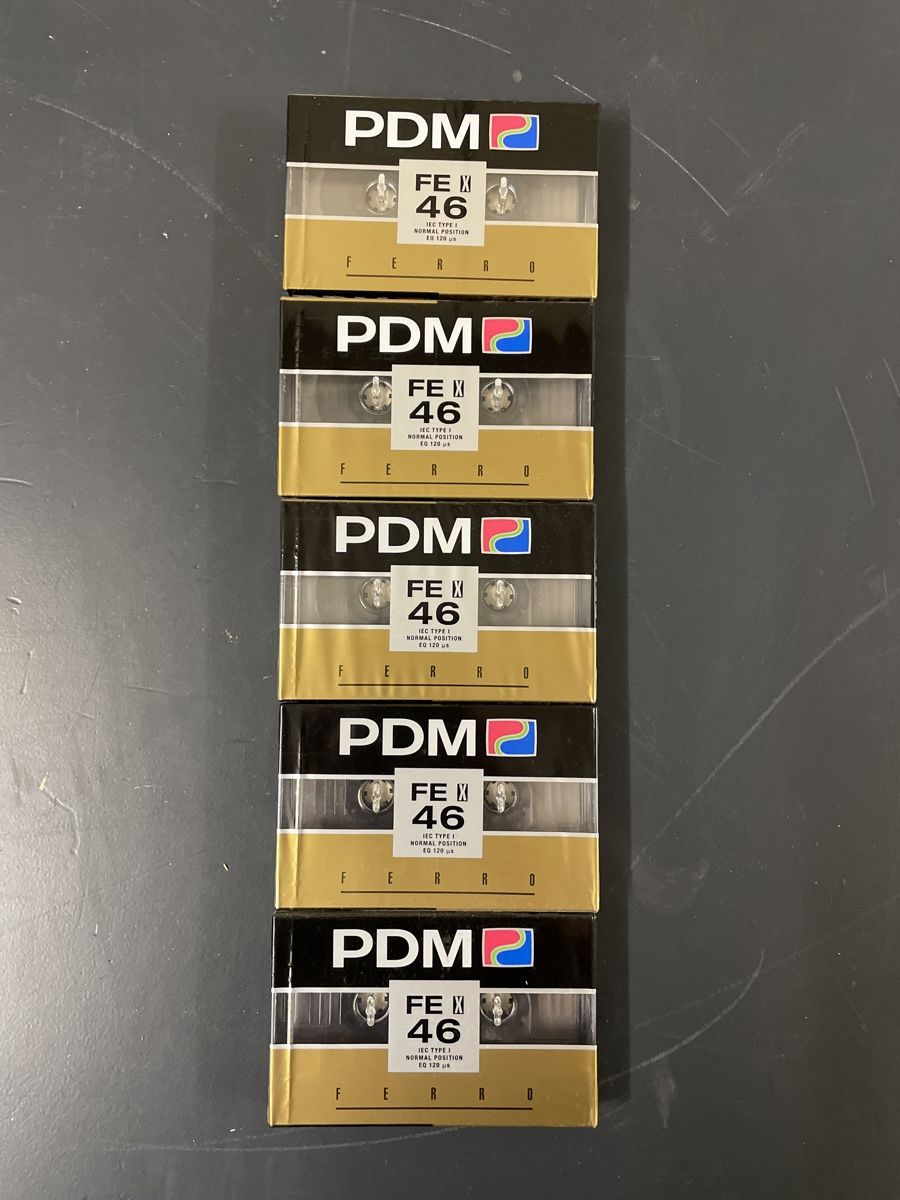 Musicassette: PDM FE X 46 Typ 1 Ferro / 5 Stk. – Nuovo e nell'imballaggio originale da Dagmersellen venduto da INEICHEN-MULTIMEDIA