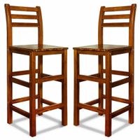 2 Barhocker - Akazienholz