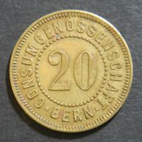 Jeton 20 Rappen * Consum Genossenschaft Bern * Konsum