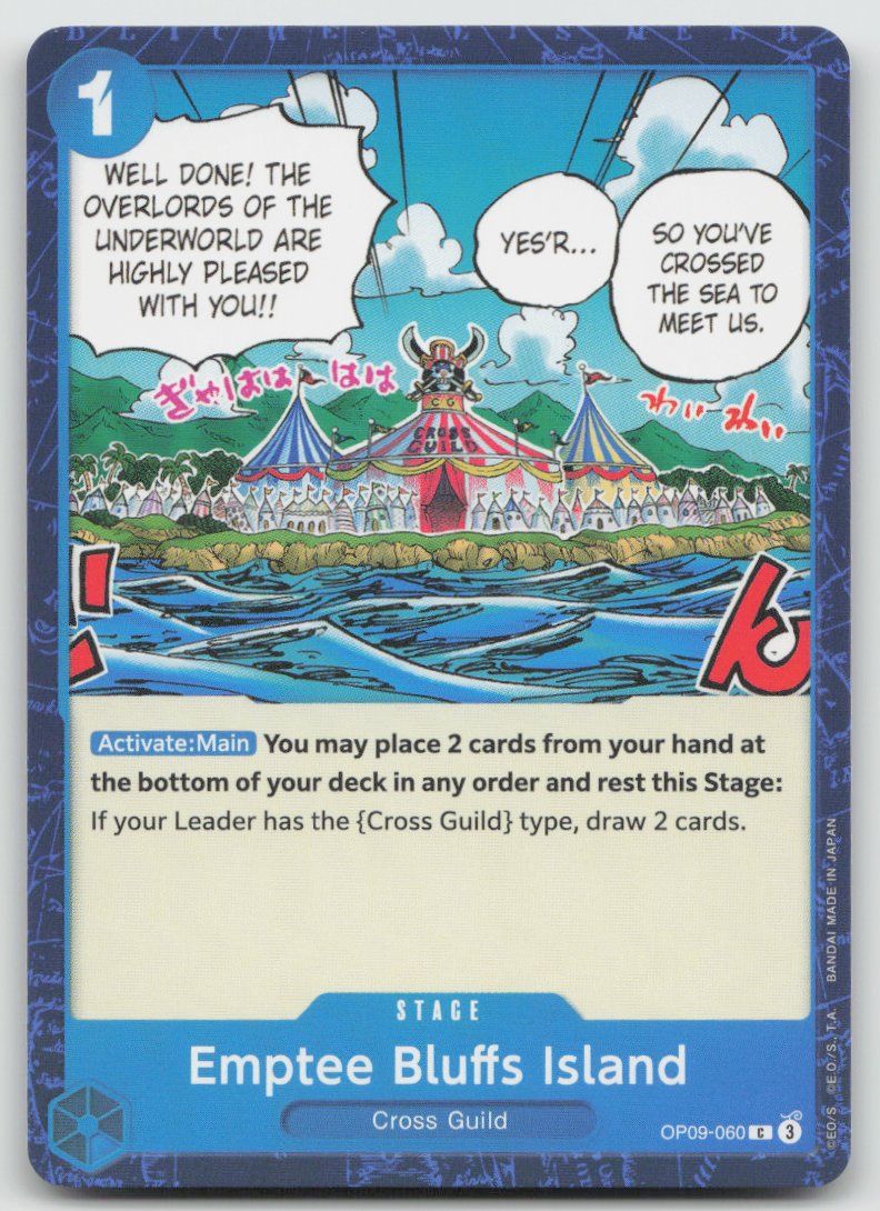 Bandai Carte collezionabili: One Piece Emptee Bluffs Island OP09-060 C – Usato da Lugano venduto da VlaseCard