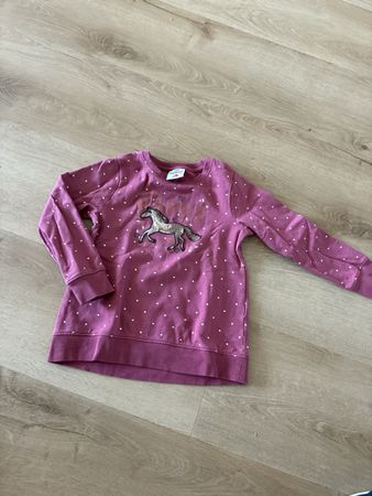 Mädchen Pullover Topolino Grösse 122 mit Pferdeprint rosa