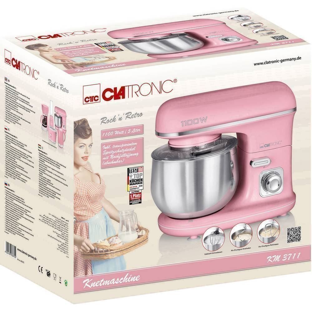 Elettrodomestici da cucina: Clatronic KM 3711 Knetmaschine Pink – Nuovo e nell'imballaggio originale da Bottighofen venduto da zaap 5