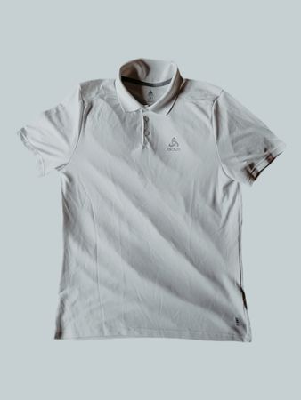 Odlo Herren Polo Shirt, Gr. M, Weiss, Top Zustand!
