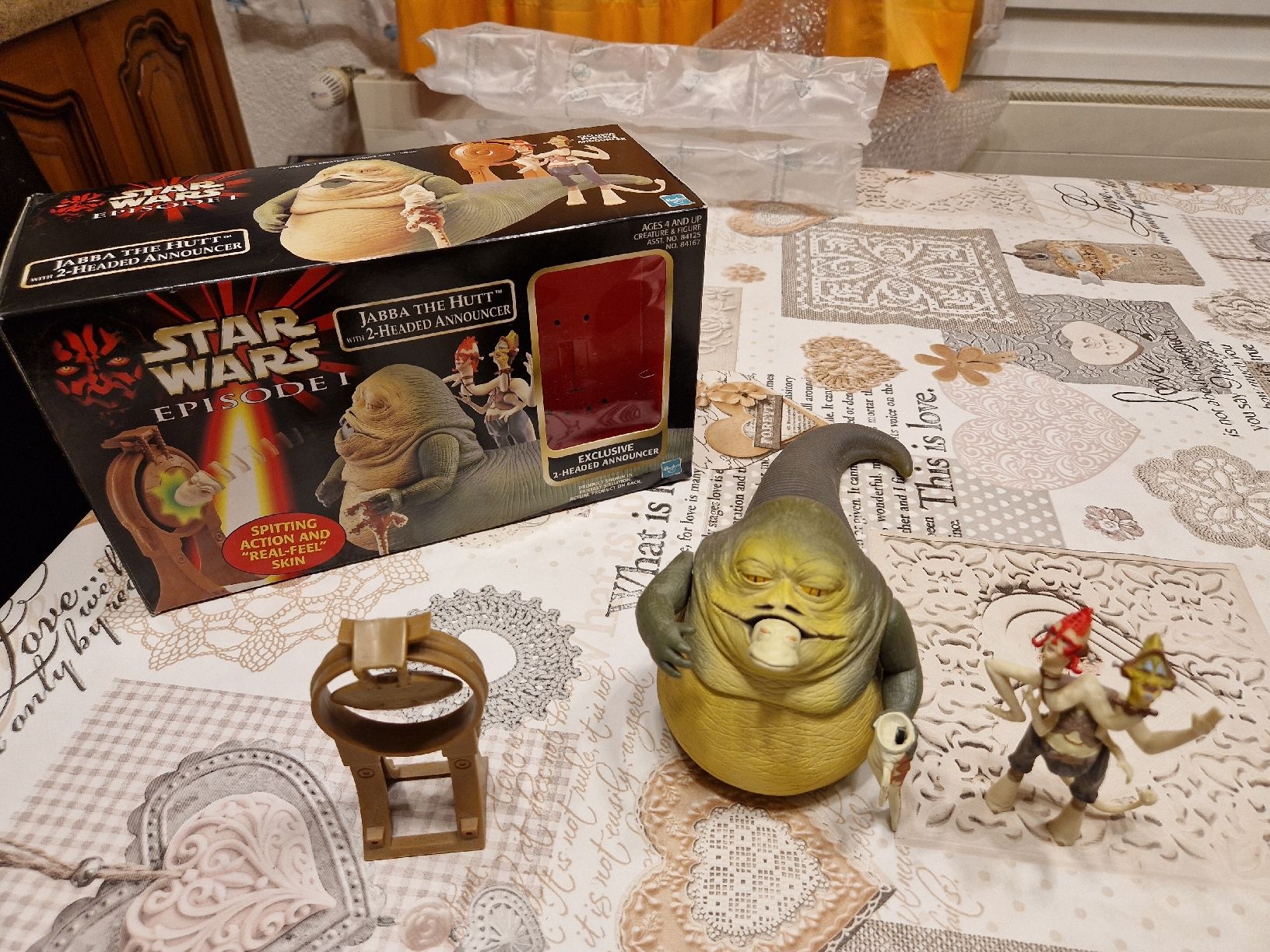Star Wars Episode 1 Jabba the Hutt with 2 headed Announcer Kaufen auf