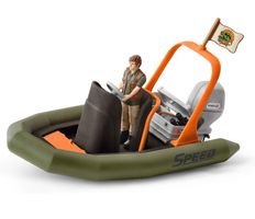 Schleich 42352 Boot Schiff Zoo Safari Wildlife Tierarzt