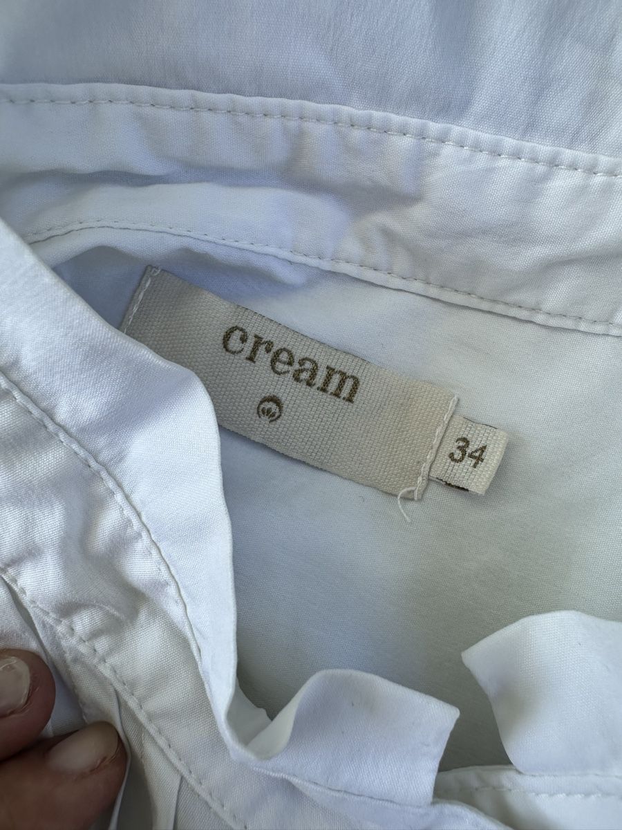 Cream Camicette: Cream Tunika / Longbluse Grösse 34 Weiss – Usato da Baar venduto da AlicjasWunderland 2