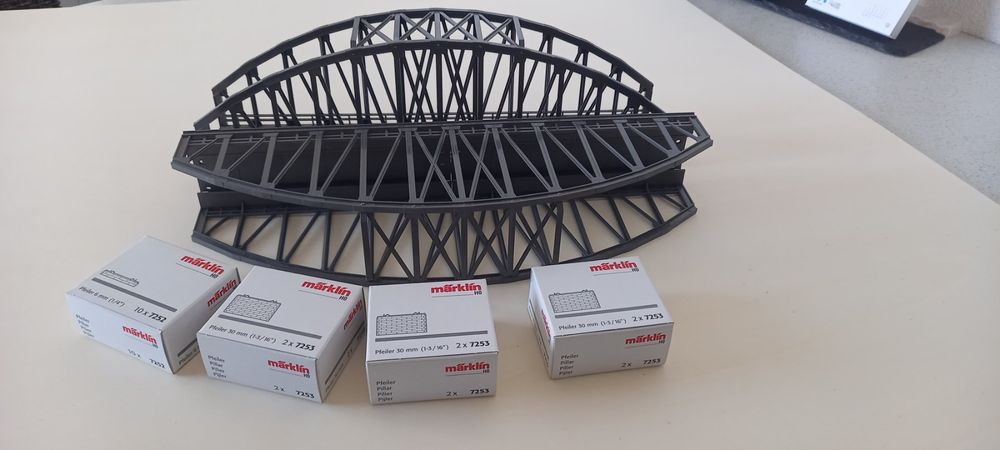 Ponte Ferroviario Märklin H0, Lunghezza 360 Mm, Per Binari A C, Scala 1:87