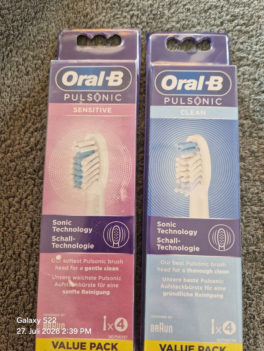 Oral B Cura dei denti: 8 x Oral-B Pulsonic Sensitive/Clean – Nuovo e nell'imballaggio originale da Baar venduto da Krissineu