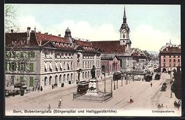 Bern, Bubenbergplatz mit Bürgerspital u