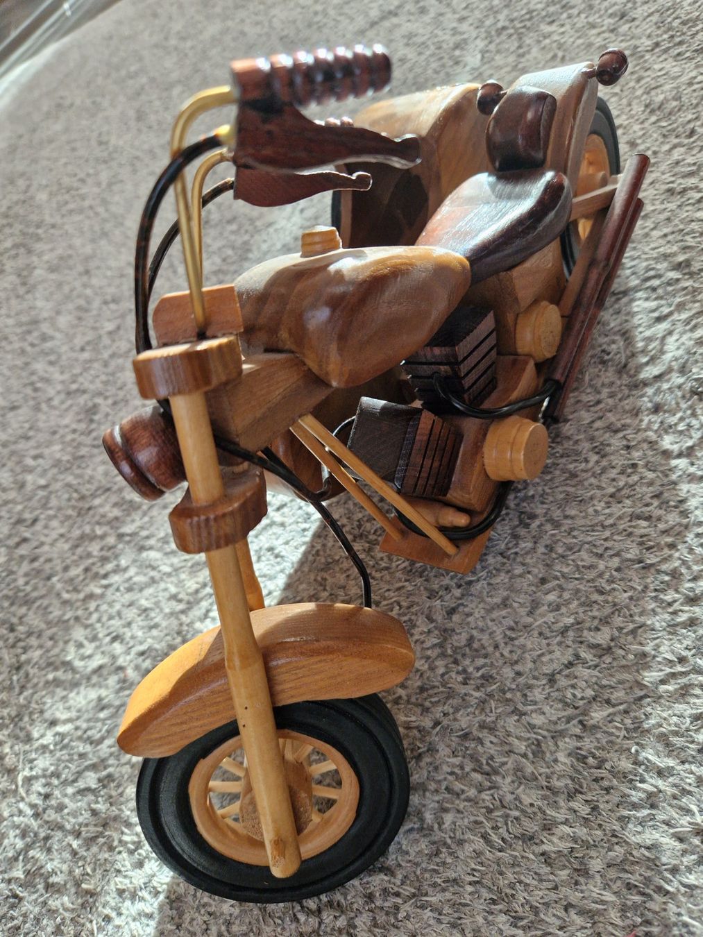 Kit di modellismo & Modellini statici: Holz Motorrad mit Seitenwagen – Usato da Trachslau venduto da schumannmario 2