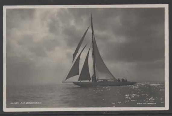 Cartoline postali: SEGELSCHIFF auf dem BODENSEE  (H – Usato da Ruggell venduto da Masescha
