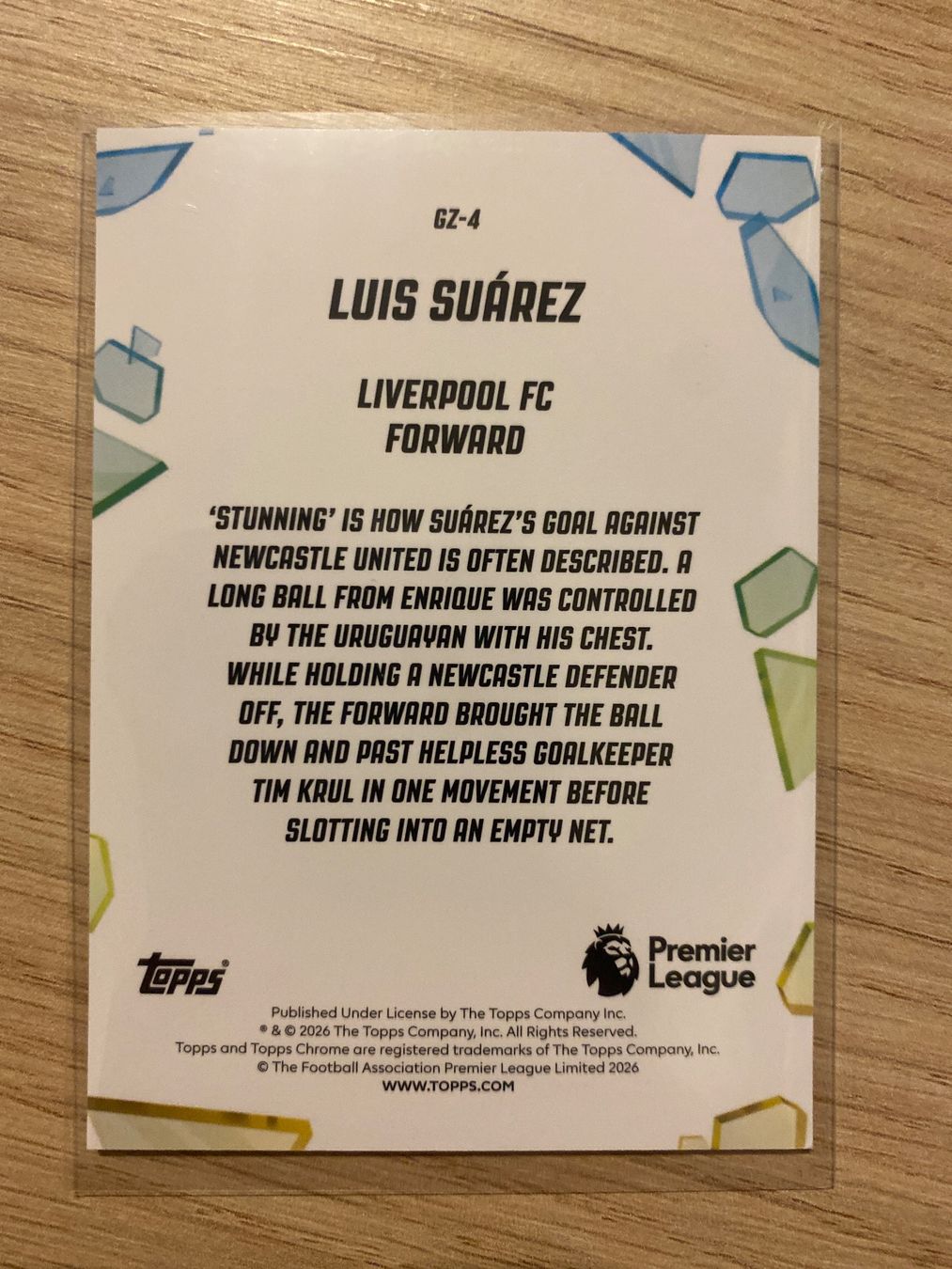 Topps Carte collezionabili: Topps Chrome Premier League Luis Suarez Golazo – Nuovo (secondo la descrizione) da Zürich venduto da BVBWINNER 1