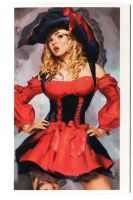 Postkarte "Pin-up".